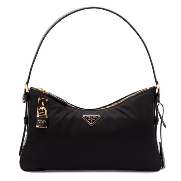 Prada Handbags - PRADA Aimee large logo re-nylon shoulder bag